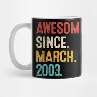 Vintage Birthday March 2003 Mug